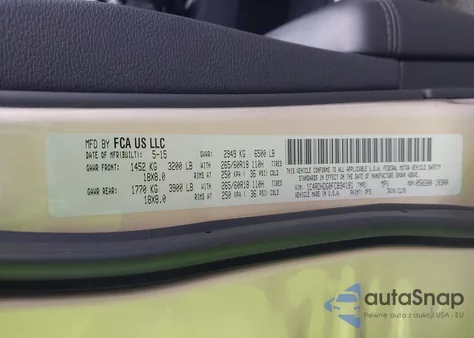 2015 Dodge Durango Limited from USA, damaged, VIN 1C4RDHDG0FC834181